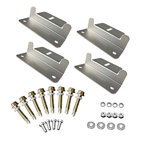 Renogy Solar Panel Z Bracket Mounting Flat Roof Wall Mounts Brackets 1/2/4 Sets Renogy Solar Panel Z Bracket Mounting Flat Roof Wall Mounts Brackets 1/2/4 Sets